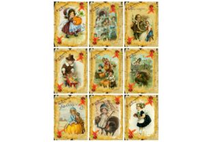 Download Printable Vintage Thanksgiving Fall Tags - Vintage Collection