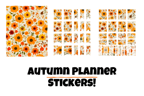 Download Autumn Flower Planner Journal Stickers - Premium Bundle