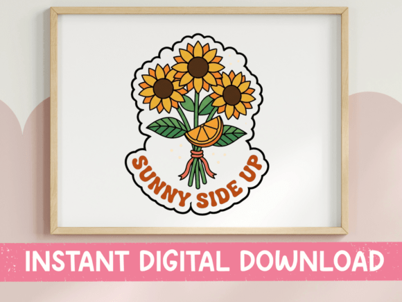 Download Sunny Side Up Sunflower Bouquet Sticker - Premium Bundle