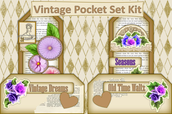 Download Vintage Pockets Journal Ephemera Kit - Vintage Collection